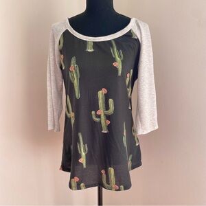 My Beloved Medium Cactus 3/4 Sleeves Shirt